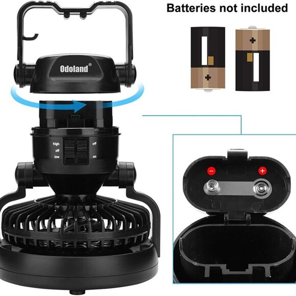 NEW  Portable LED Camping Lantern with Ceiling Fan - Hurricane Emergency - Picture 7 of 8